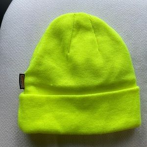 neon yellow insulated beanie